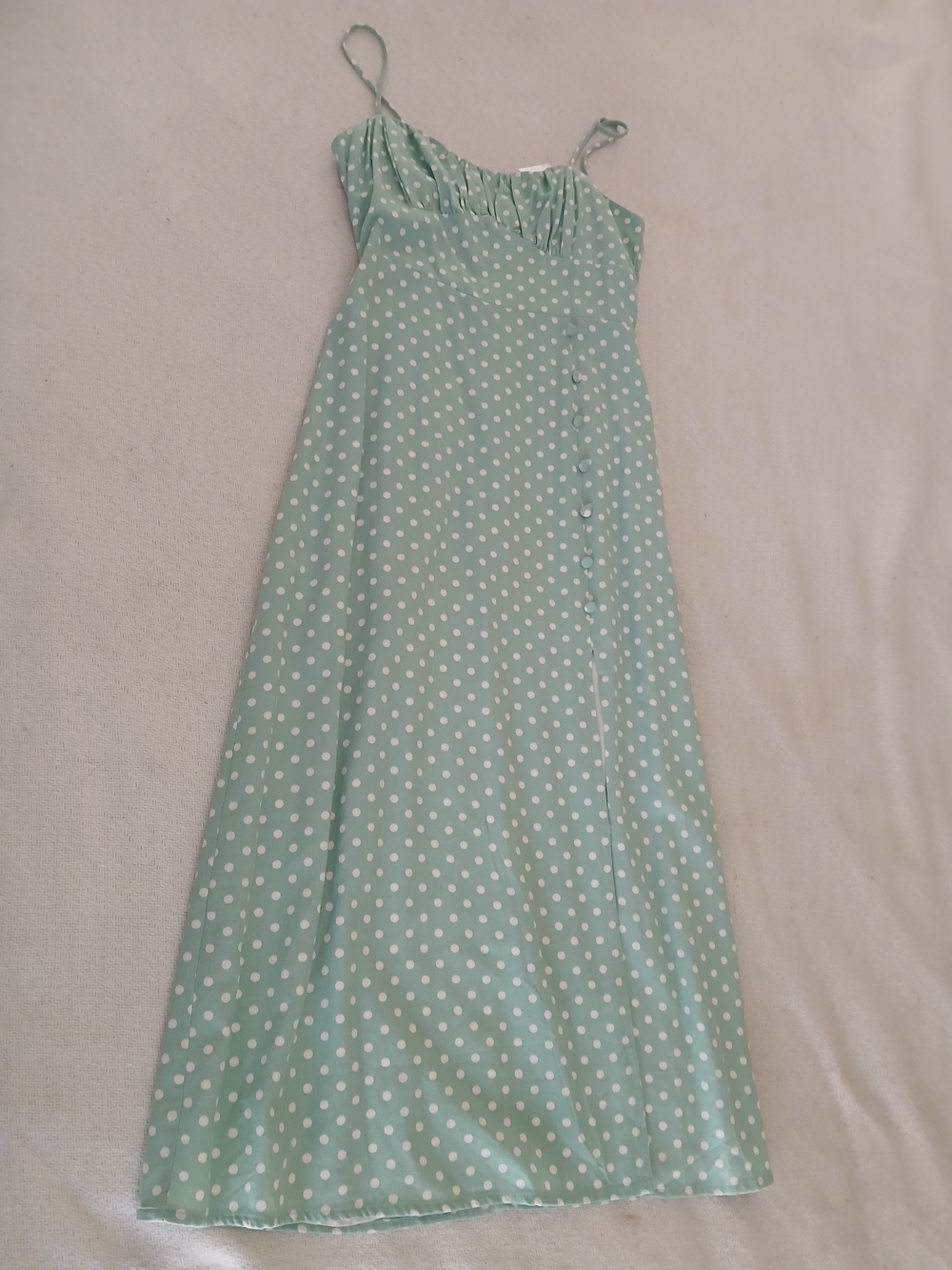 Lush Mint Green Polka Dot Pin Up Dress